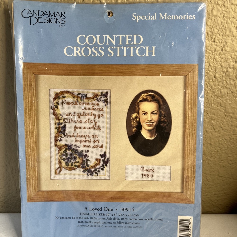 Special Memories Counted Cross Stitch A Loved One #50914 Candamar Designs